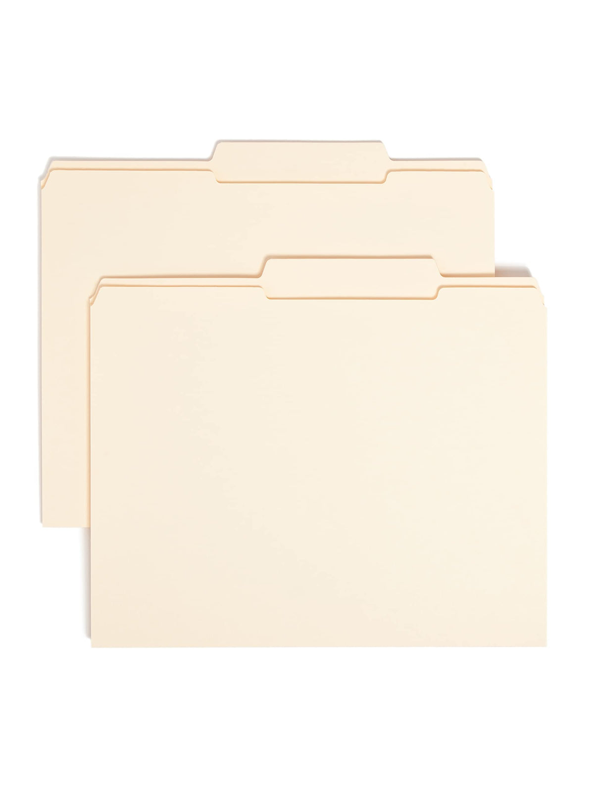 Smead File Folders Letter Size, Reinforced 1/3-Cut Tab, Assorted Positions, Letter Size, Manila Folders 8.5 x 11, 100 per Box (10334)