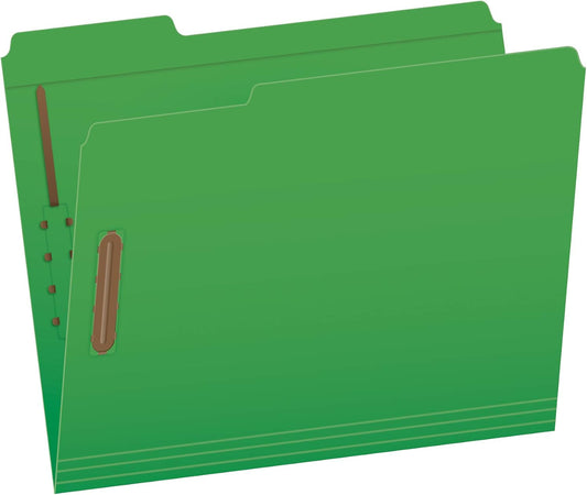 Pendaflex Fastener File Folders, 2 Durable Fasteners, Classification Folder for School, Home and Office, Letter Size, Blue, 1/3 Cut Tabs in Left, Right, Center Positions, 50 per Box (22040GW)