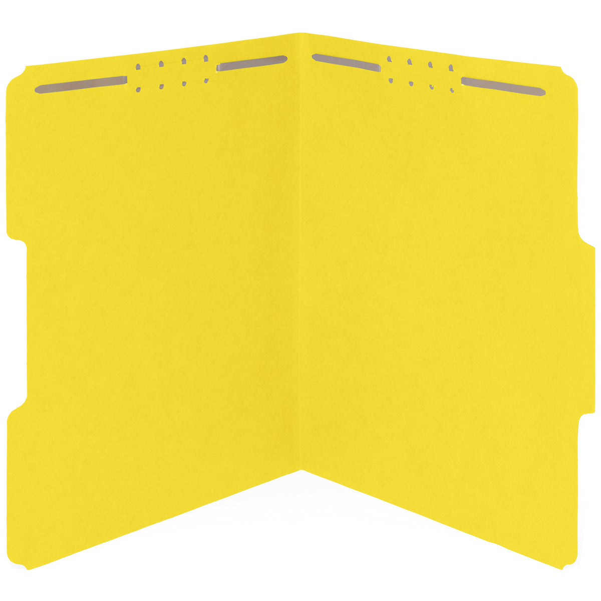 Blue Summit Supplies 50 Yellow Fastener File Folders, Letter, 1/3 Cut Tab
