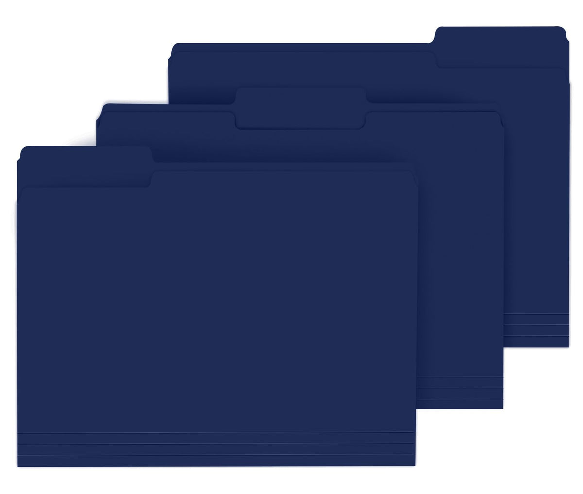 PANDRI Colored File Folders, 120 Pack 1/3 Cut Tab File Folder, 6 Colors
