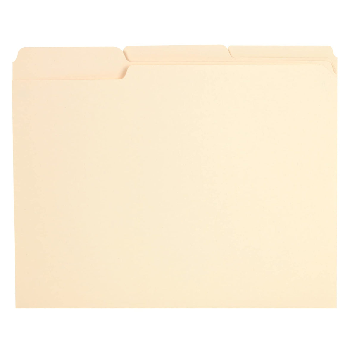 Pendaflex Reinforced-Top File Folders, Letter Size, Manila, 1/3 Cut, 100/BX (R752 1/3)