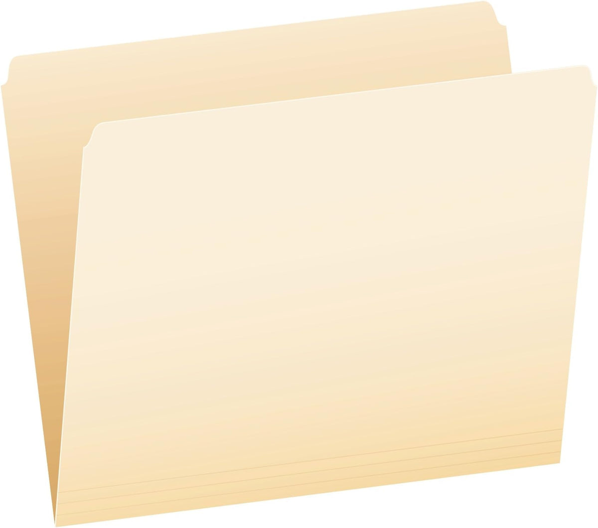 Pendaflex 752 File Folders, Straight Cut, Top Tab, Letter, Manila (Box of 100), Natural