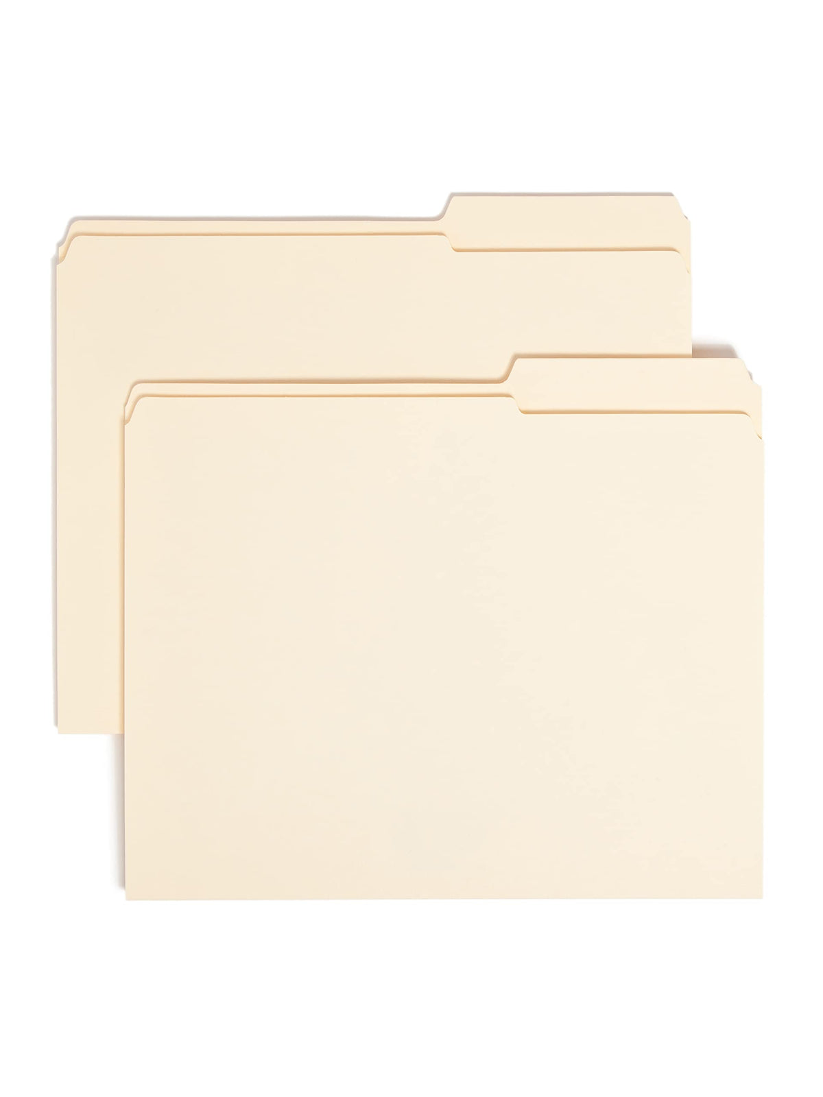 Smead File Folders Letter Size, Reinforced 1/3-Cut Tab, Assorted Positions, Letter Size, Manila Folders 8.5 x 11, 100 per Box (10334)