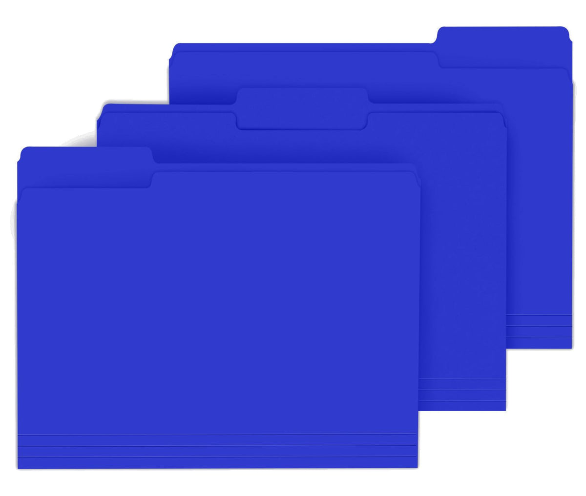 PANDRI Colored File Folders, 120 Pack 1/3 Cut Tab File Folder, 6 Colors