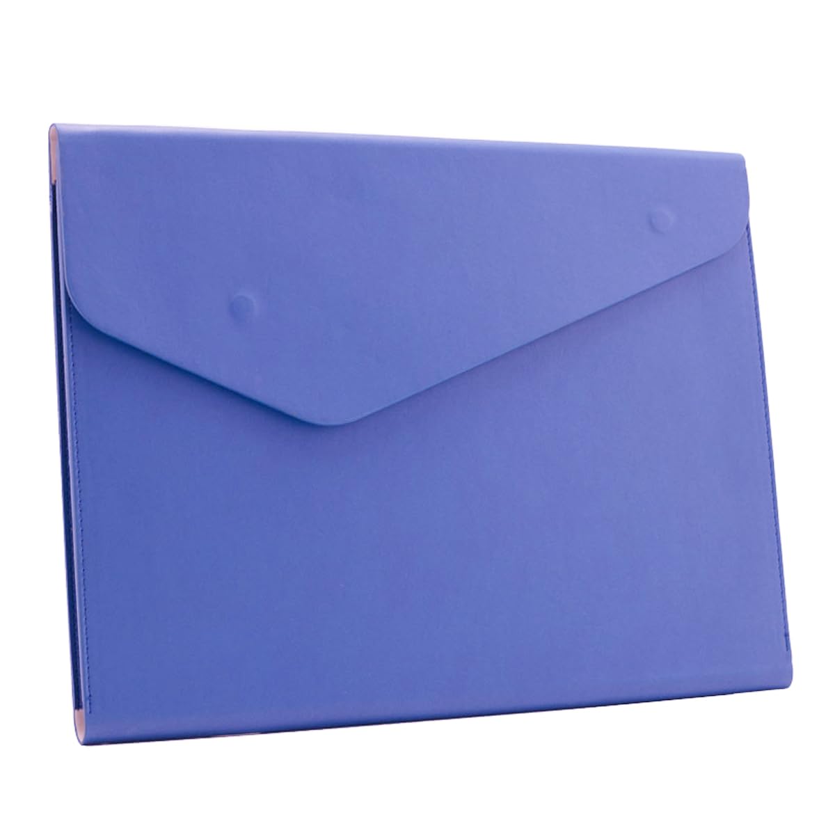 PU Leather A4 File Folder Document Holder Waterproof Portfolio Envelope Folder Case with Invisible Magnetic Closure Black