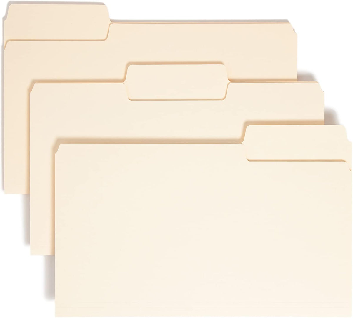 Smead SuperTab Heavyweight File Folder, Oversized 1/3-Cut Tab, Letter Size, Manila, 50 Per Box (10401)