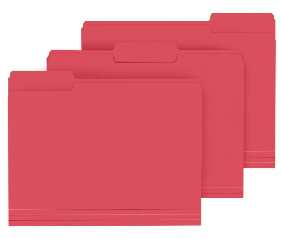 PANDRI Colored File Folders, 120 Pack 1/3 Cut Tab File Folder, 6 Colors
