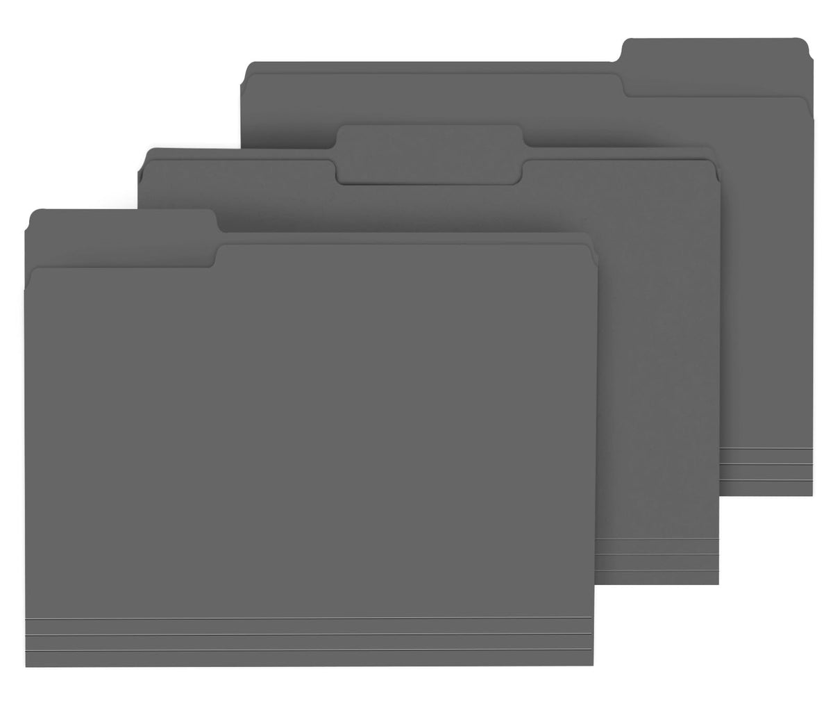PANDRI Colored File Folders, 120 Pack 1/3 Cut Tab File Folder, 6 Colors