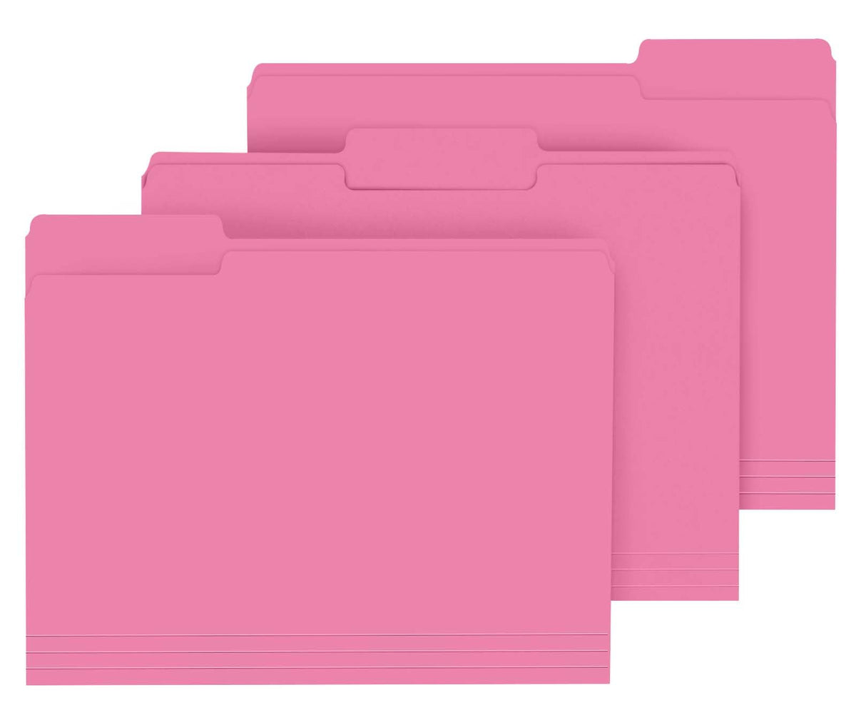 PANDRI Colored File Folders, 120 Pack 1/3 Cut Tab File Folder, 6 Colors