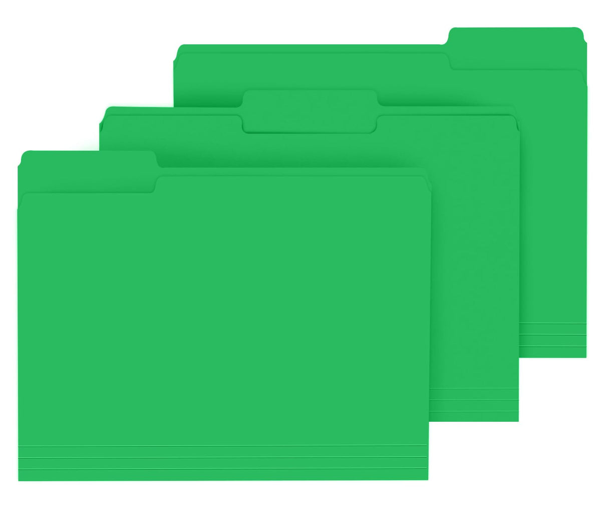 PANDRI Colored File Folders, 120 Pack 1/3 Cut Tab File Folder, 6 Colors