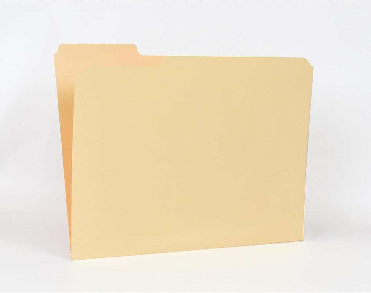 Pendaflex Reinforced-Top File Folders, Letter Size, Manila, 1/3 Cut, 100/BX (R752 1/3)