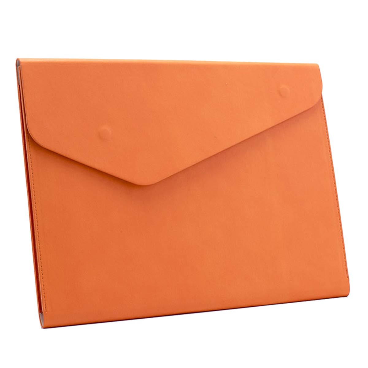 PU Leather A4 File Folder Document Holder Waterproof Portfolio Envelope Folder Case with Invisible Magnetic Closure Black