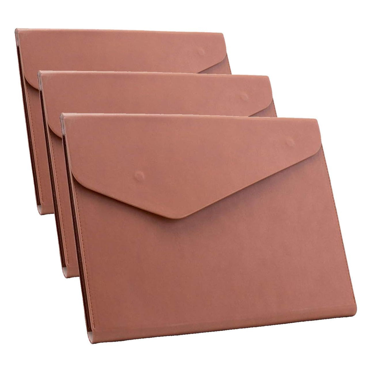 PU Leather A4 File Folder Document Holder Waterproof Portfolio Envelope Folder Case with Invisible Magnetic Closure Black