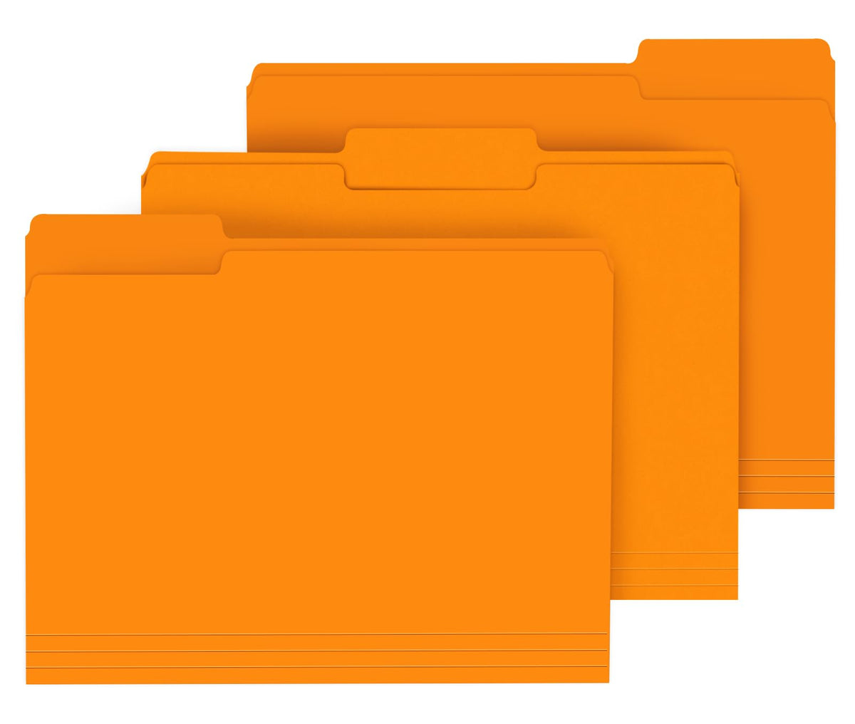 PANDRI Colored File Folders, 120 Pack 1/3 Cut Tab File Folder, 6 Colors