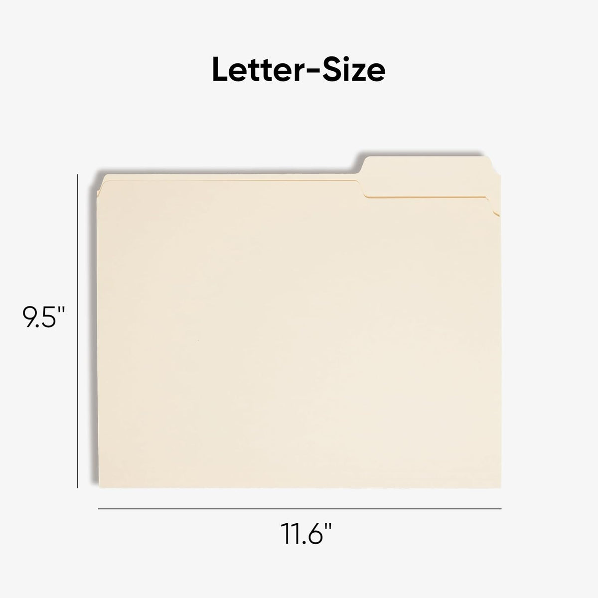 Smead File Folders Letter Sized, 1/3-Cut Tab, Assorted Positions, Letter Size Manila Folders, 100 Per Box (10330)