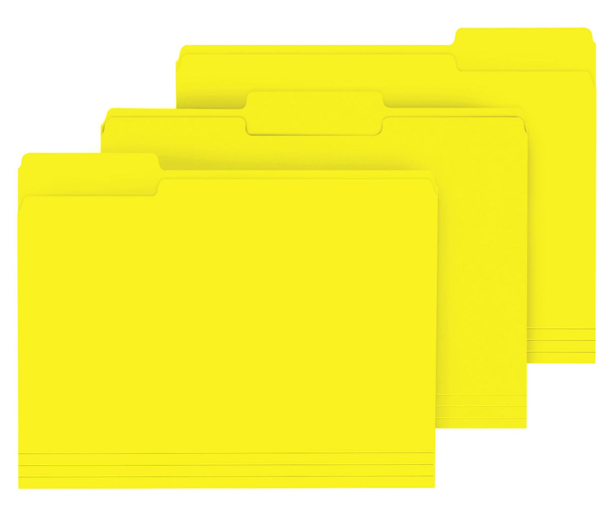 PANDRI Colored File Folders, 120 Pack 1/3 Cut Tab File Folder, 6 Colors
