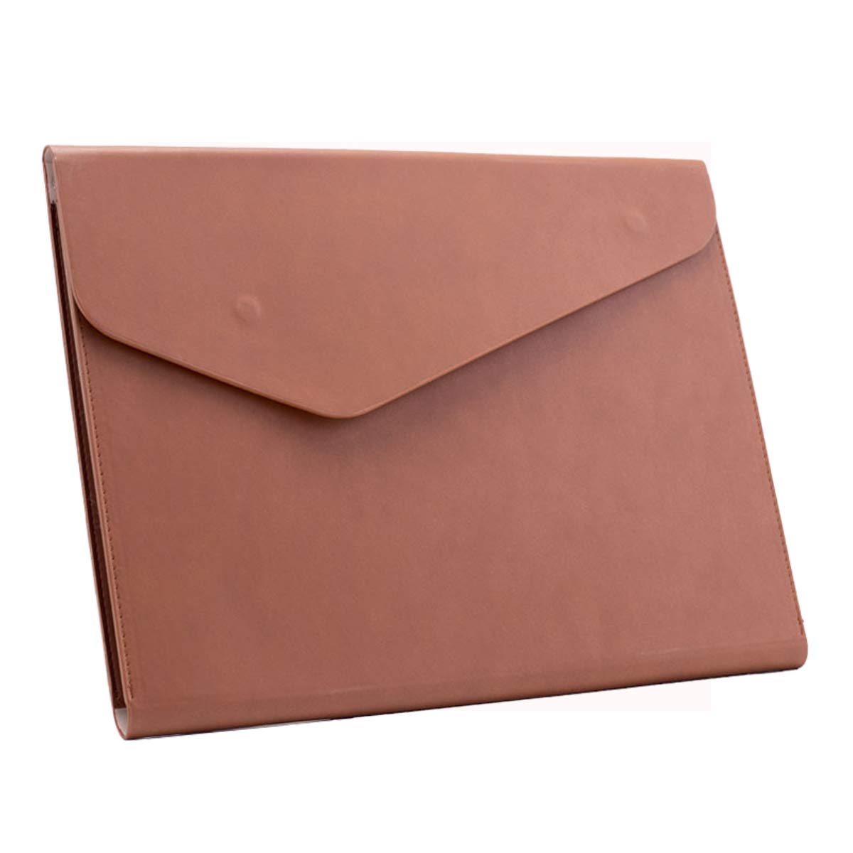 PU Leather A4 File Folder Document Holder Waterproof Portfolio Envelope Folder Case with Invisible Magnetic Closure Black