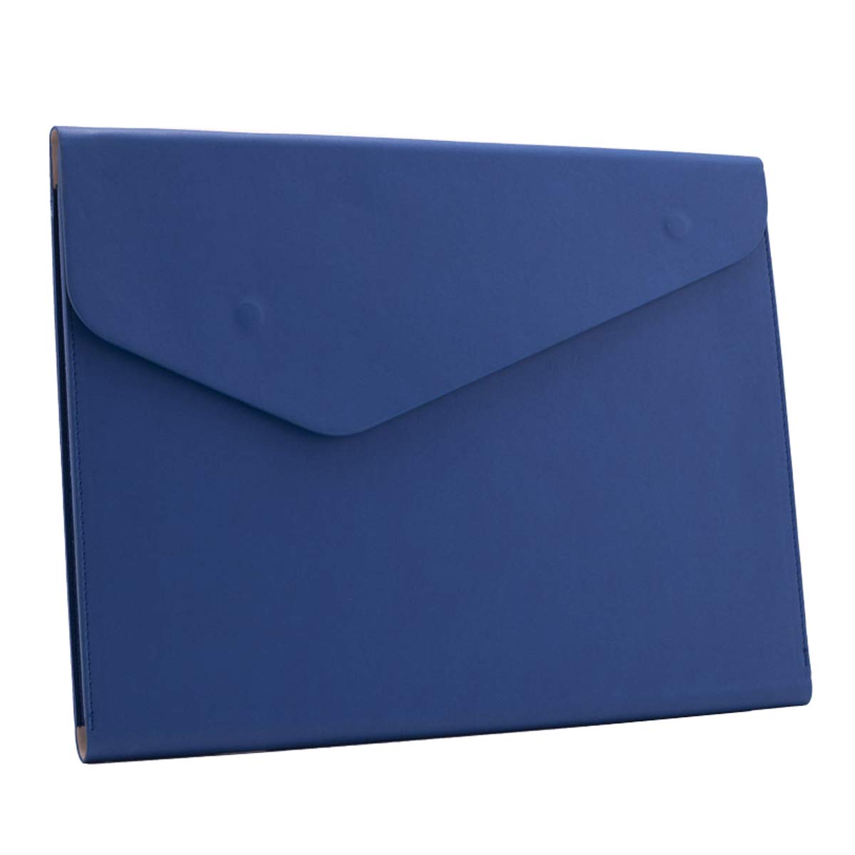 PU Leather A4 File Folder Document Holder Waterproof Portfolio Envelope Folder Case with Invisible Magnetic Closure Black
