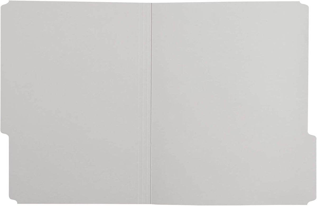 Amazon Basics File Folders for Organization, Letter Size, 1/3 Cut Tab, Gray, 36-Pack