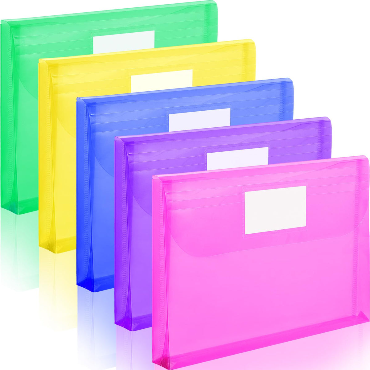 Forvencer Binder Pocket, 10 Pack Super Heavyweight Plastic Binder Folders