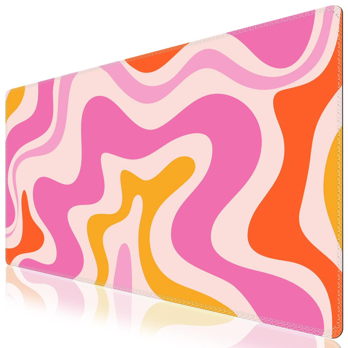 iCasso Desk Cover Mat, Office Mouse Pad,35.4x15.7in,Retro Black