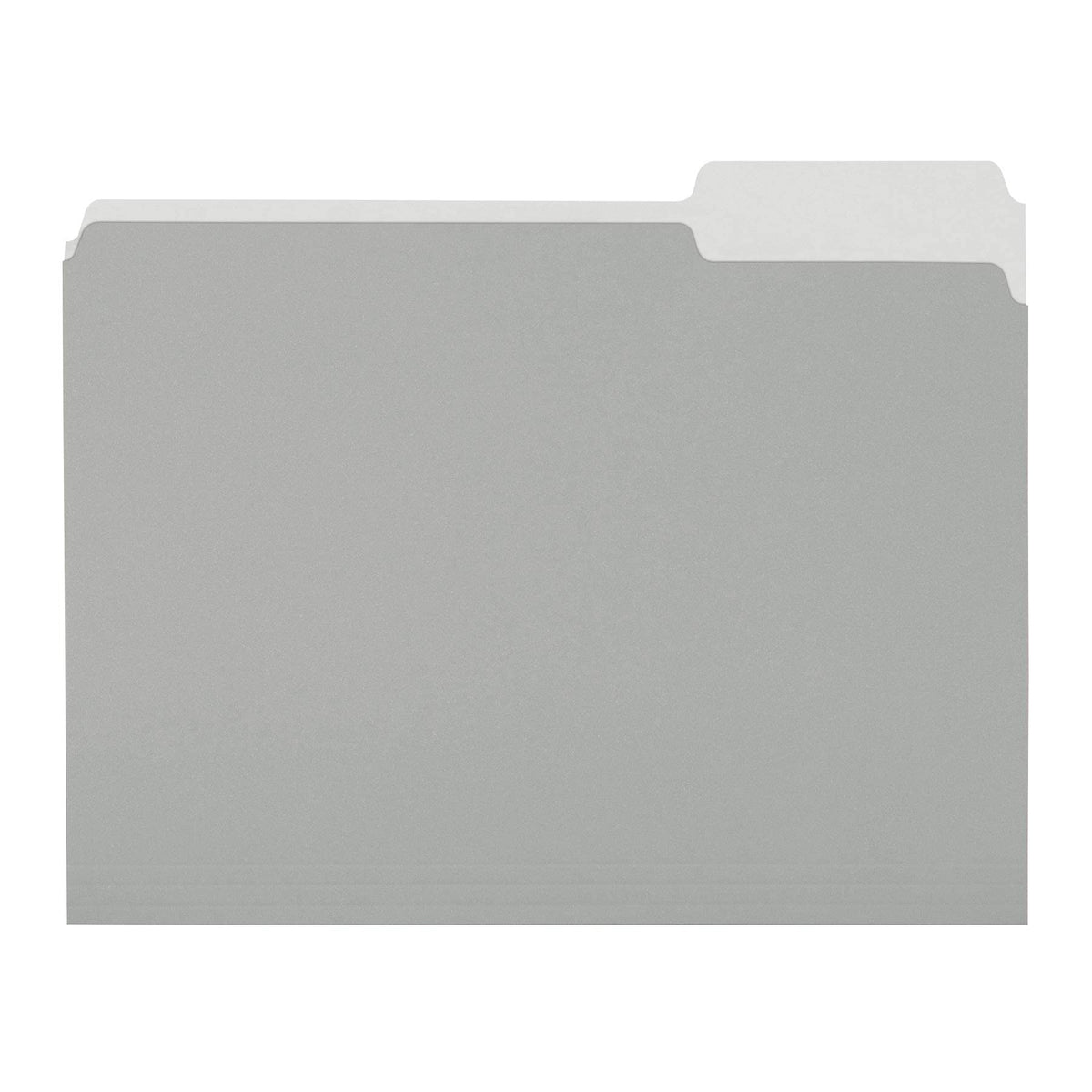 Amazon Basics File Folders for Organization, Letter Size, 1/3 Cut Tab, Gray, 36-Pack