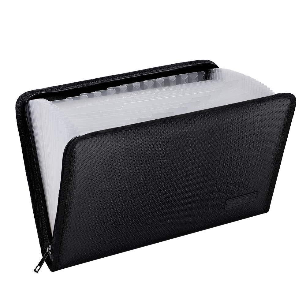 ENGPOW Fireproof Expanding File Folder, 3 Pockets Document Organizer Bag