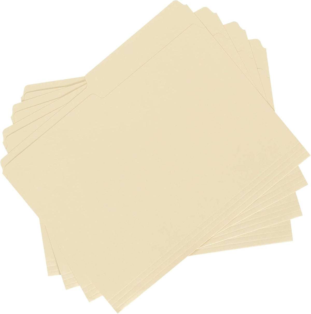 Amazon Basics Manila File Folders, Letter Size, 1/2 Tab in Left and Right Positions, 8.5" x 11", 36-Pack
