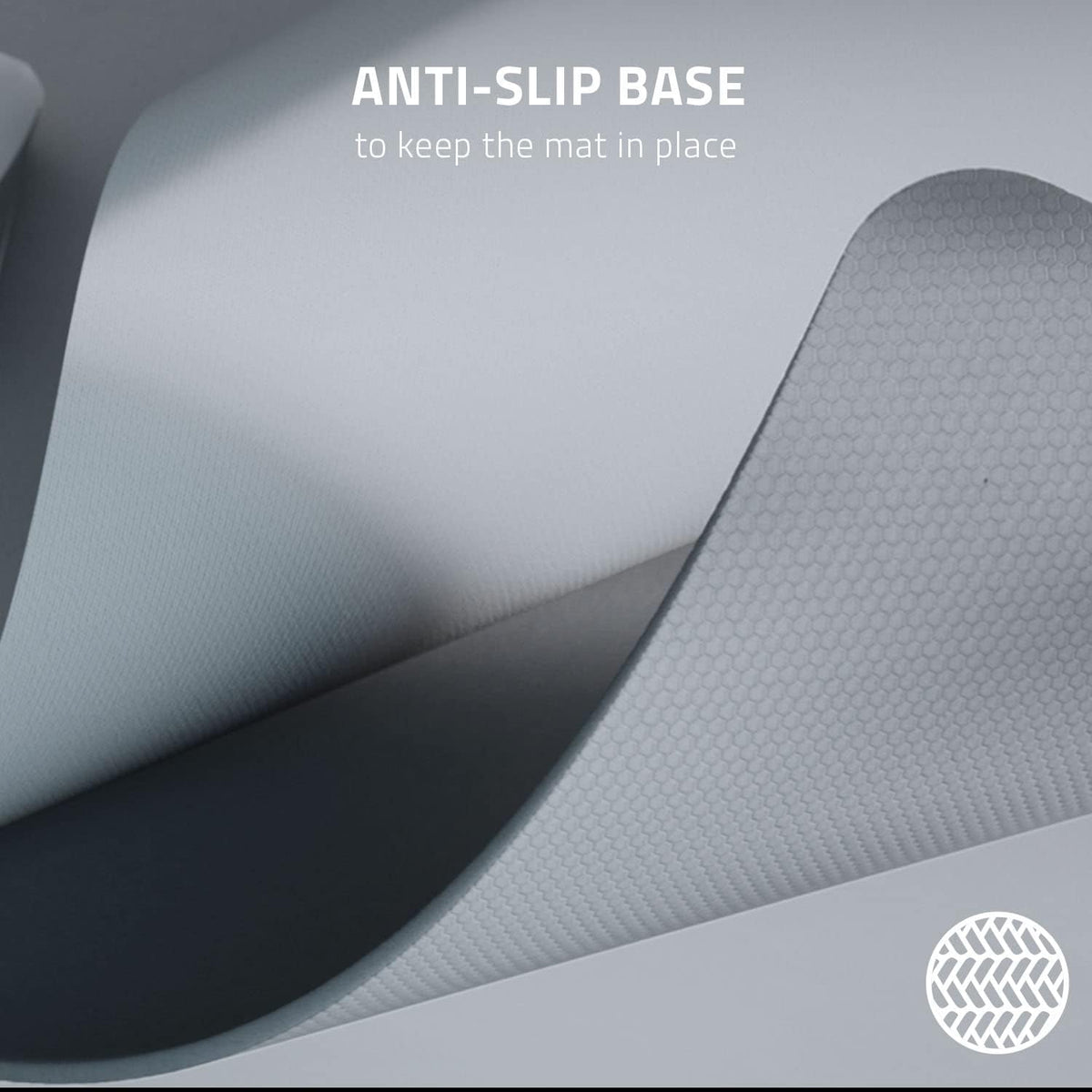 Razer Pro Glide Soft Mouse Mat, Textured Micro-Weave Cloth, White, XXL