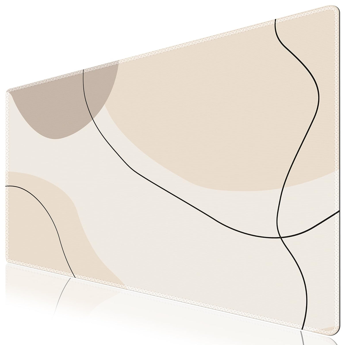iCasso Desk Cover Mat, Office Mouse Pad,35.4x15.7in,Retro Black