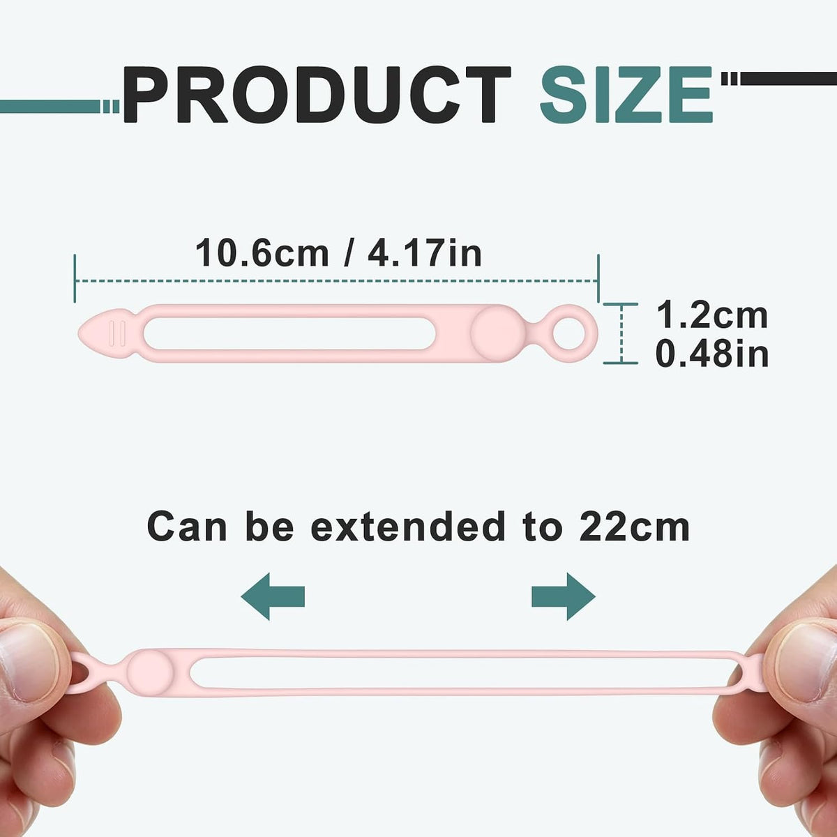 20PCS Silicone Cable Ties, Reusable Cord Organizer Cable Management