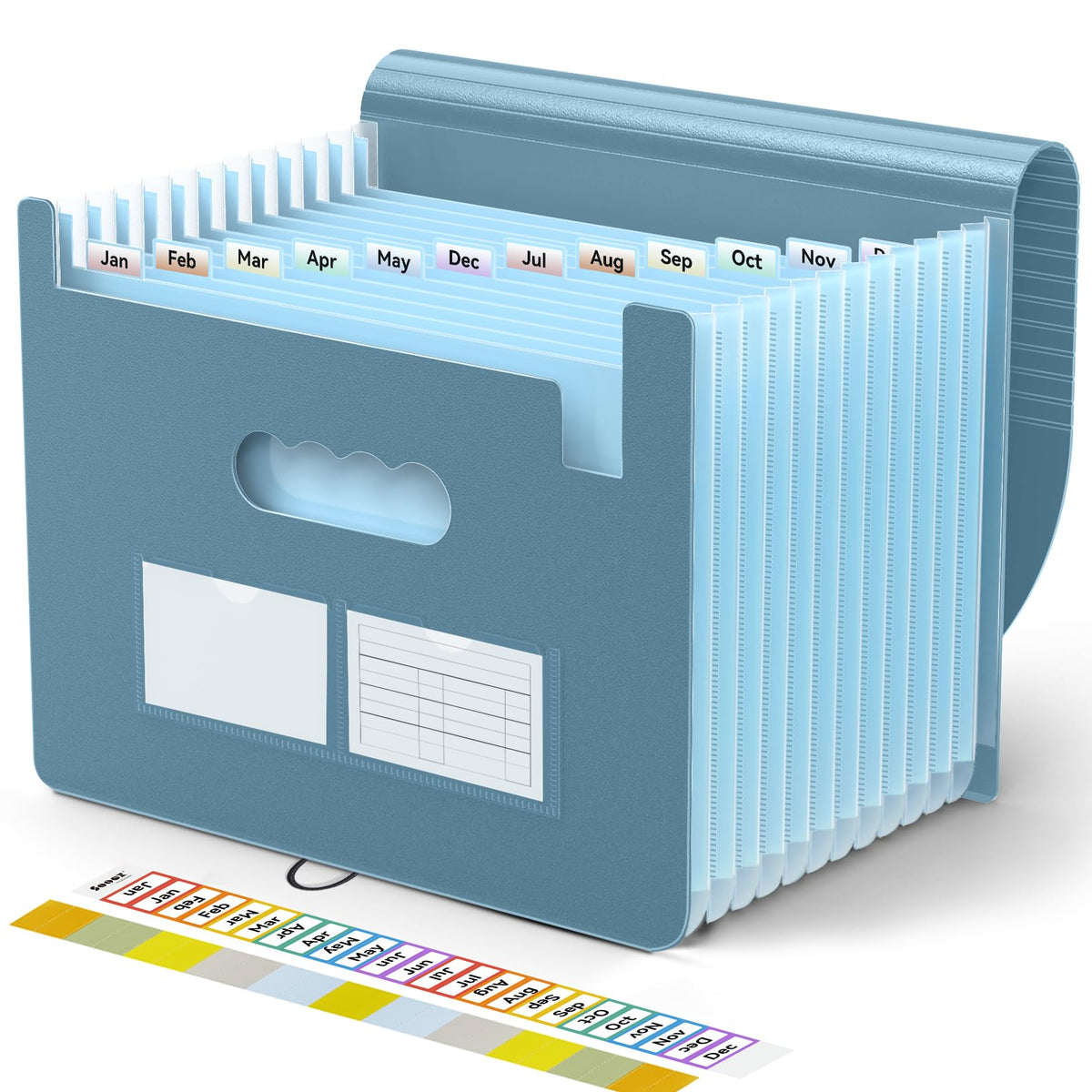 Sooez Accordion File Organizer, 13 Pocket Expanding File Folders, Letter/A4
