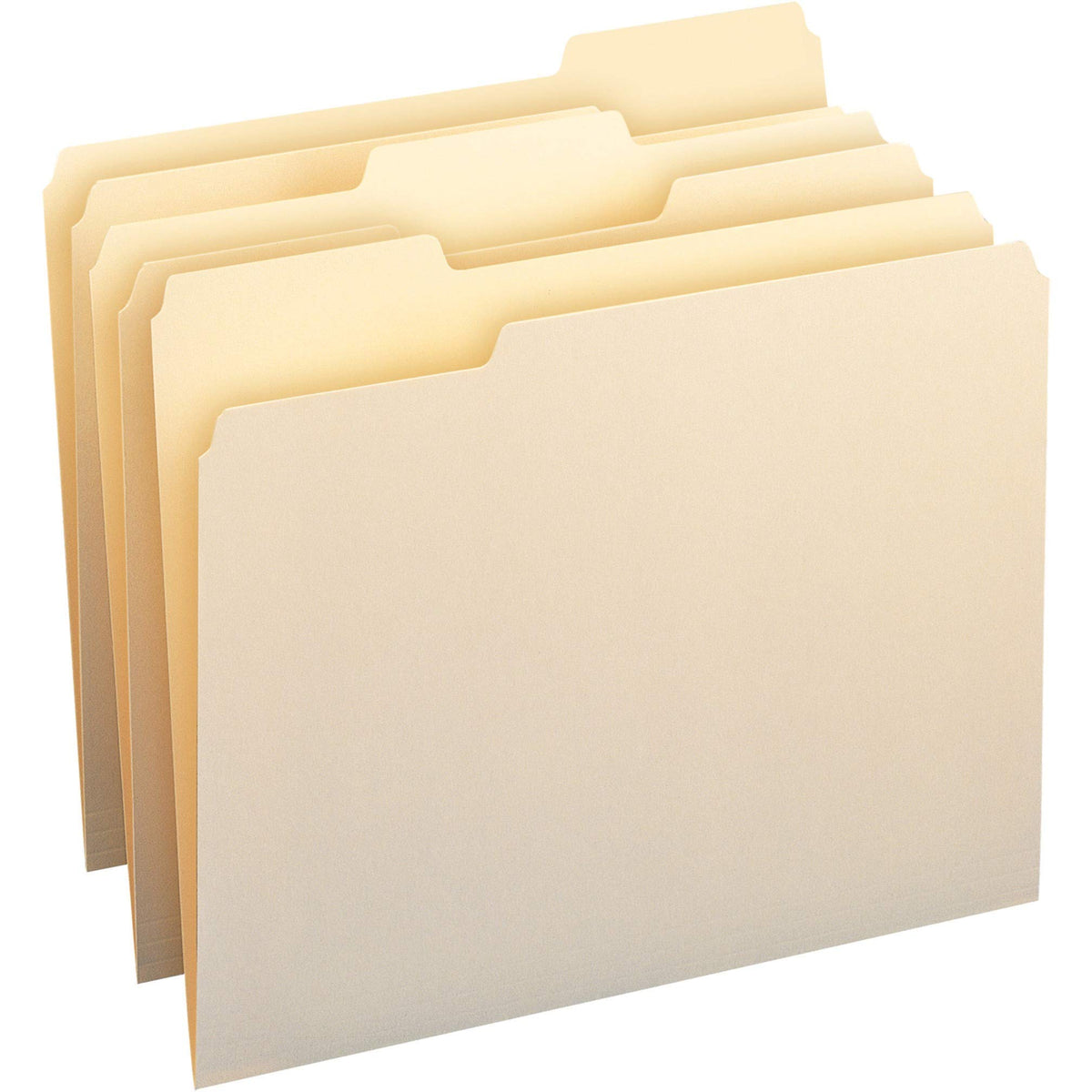 Smead File Folders Letter Sized, 1/3-Cut Tab, Assorted Positions, Letter Size Manila Folders, 100 Per Box (10330)