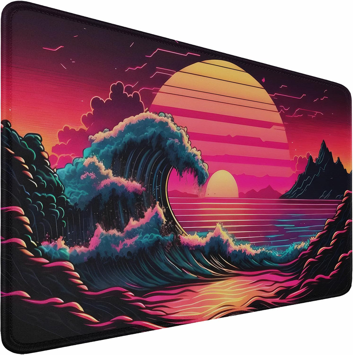 Large Gaming Mouse Pad, 31.5x15.7 in Large Desk Computer Keyboard Mouse Mat