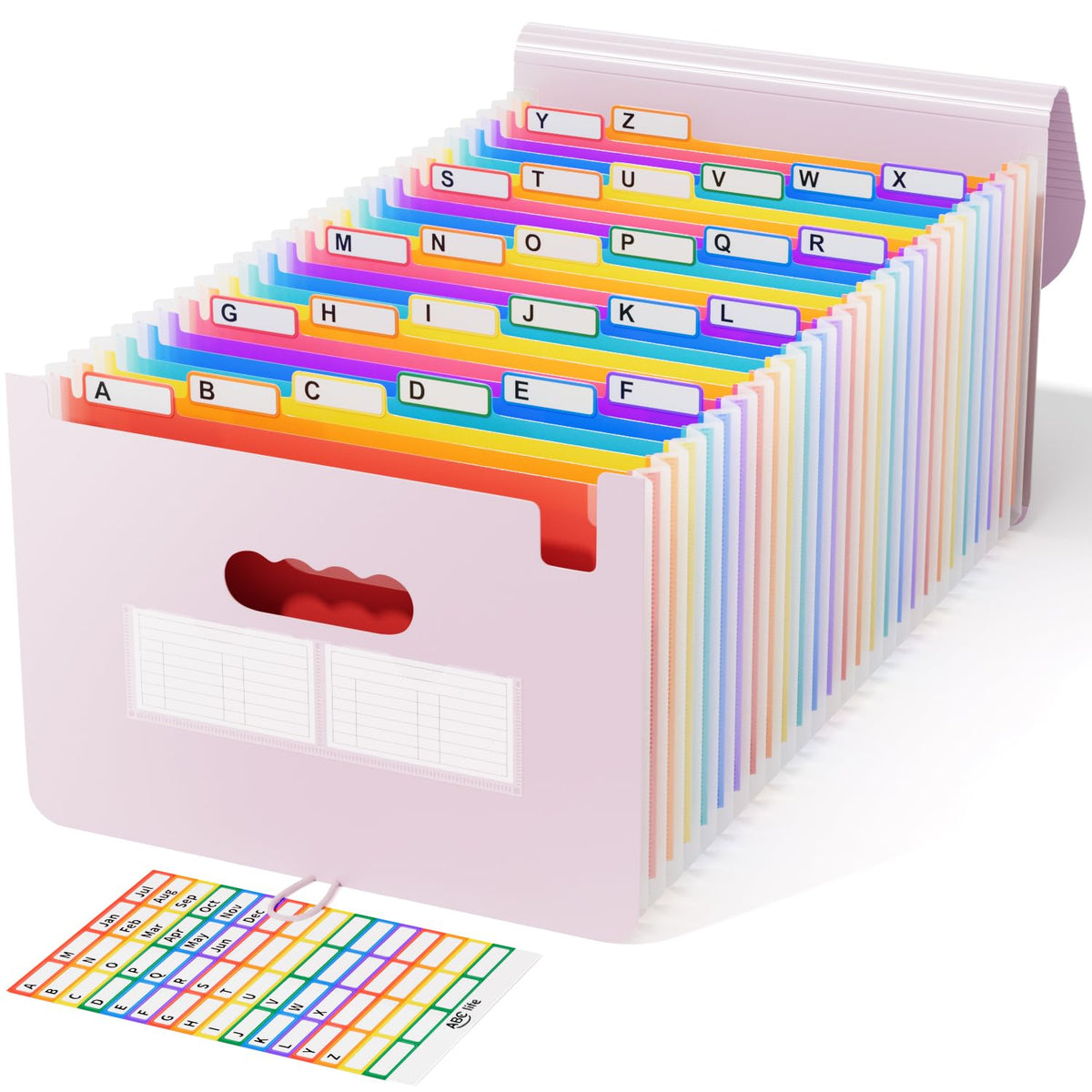 ABC life 26 Pockets Accordion File Organizer, Expanding File Folders