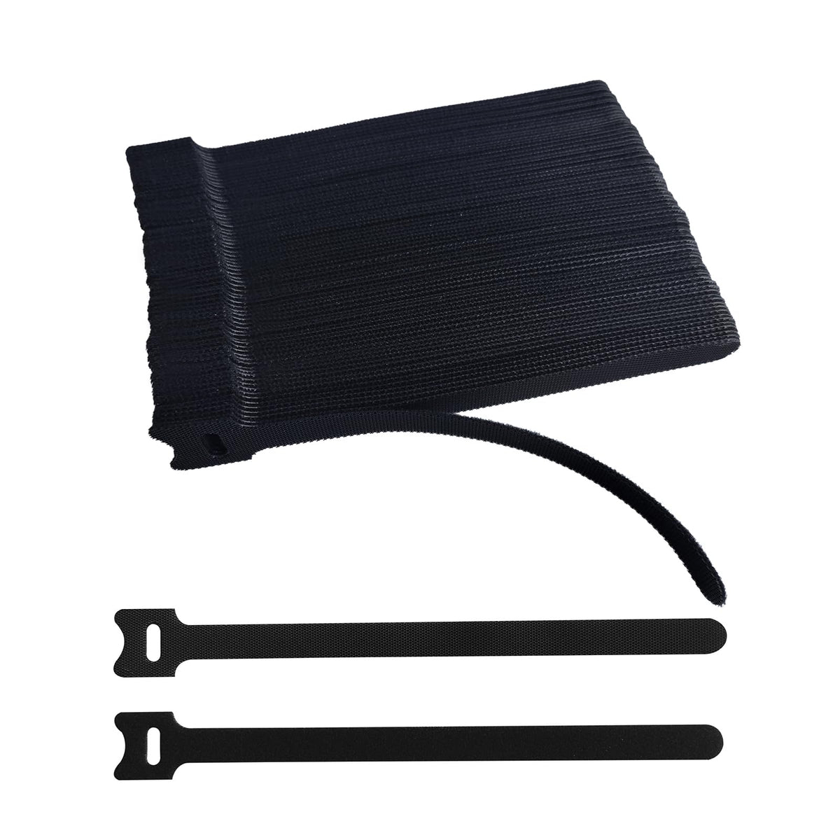 10 Inches 120 PCS Black Reusable Cable Ties,Multi-purpose Adjustable Cord Straps,Cable Organizer,Cord Wrap and Hook Loop Cords Management,Adjustable Cord Ties