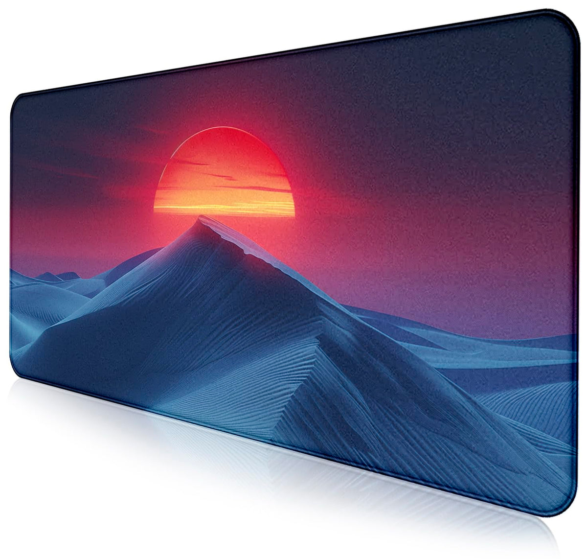 Retro American Flag XL Gaming Mouse Pad with Stitching Edge Laptop Desk Mat