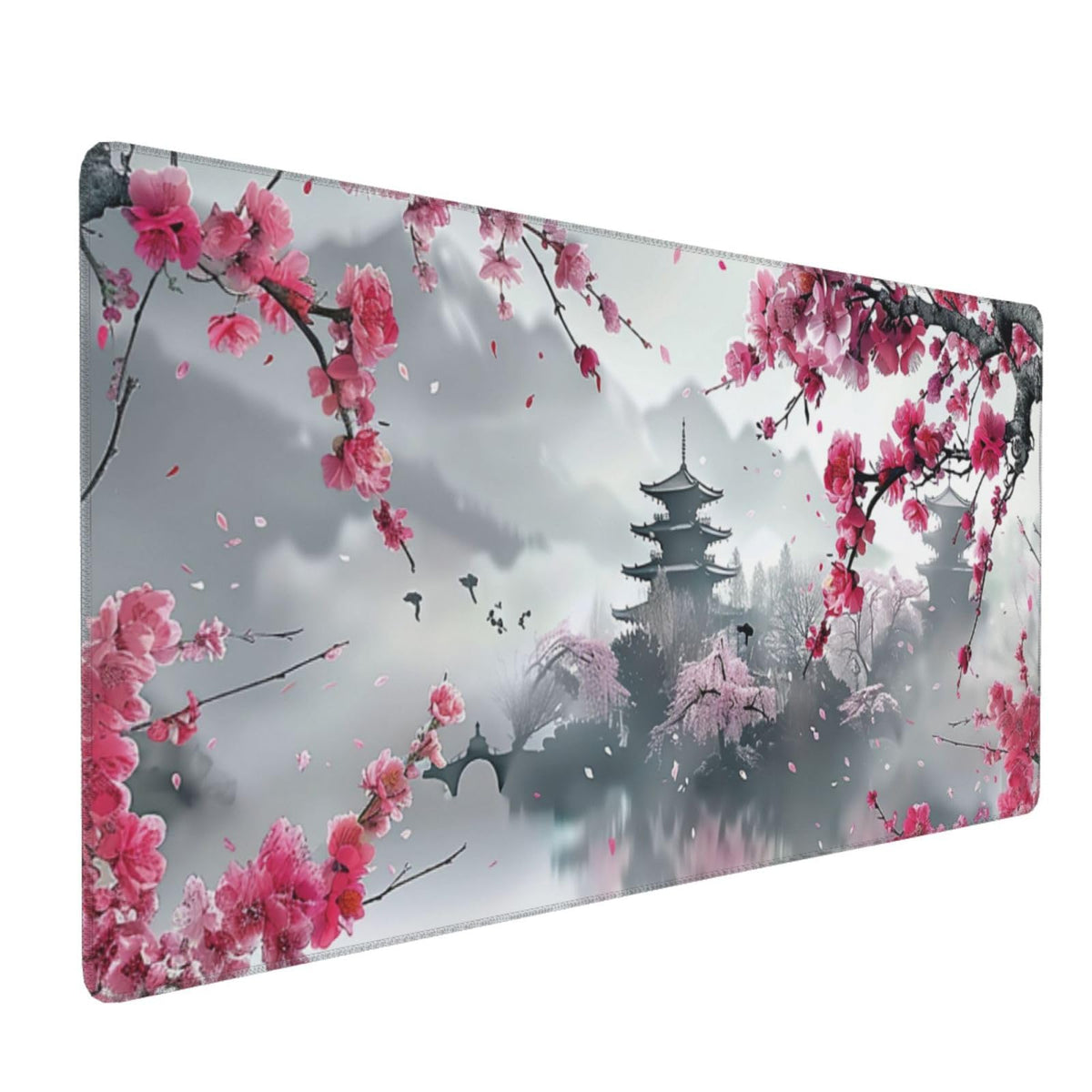 35.4 x 15.7 in, XXL Large Mouse Pad for Desk, Extended Keyboard Mouse Mat for Computer Office, Big Laptop Mouse pad, Gaming Pc-Boho Navy Blue Peony Florals