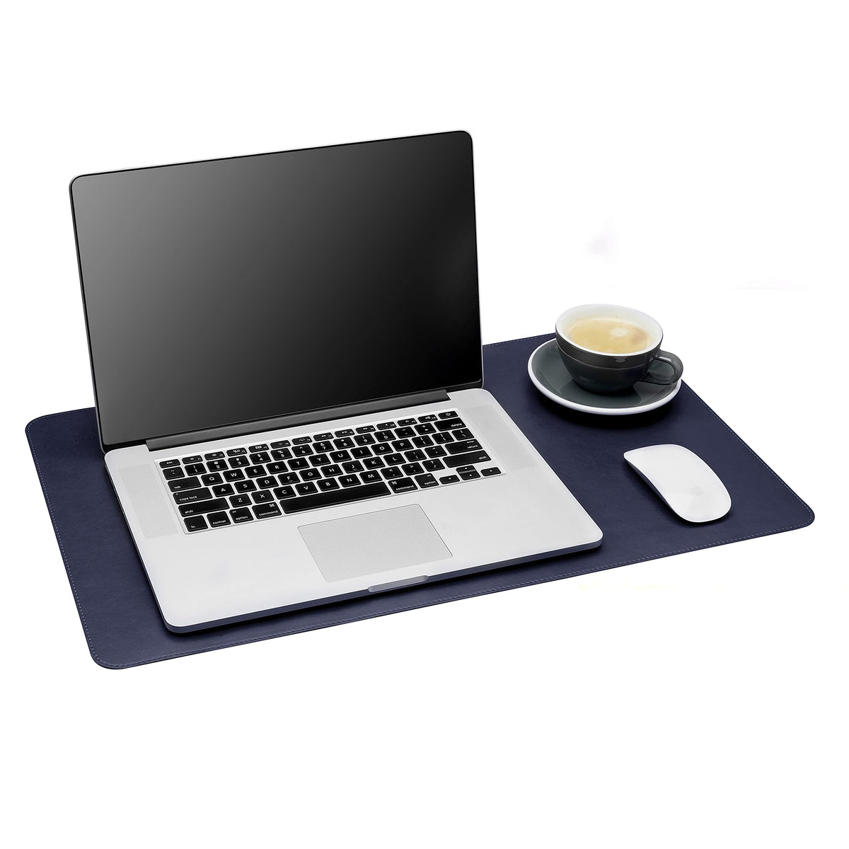Gallaway Leather Desk Mat, Office Writing Desk Pad, Large 36" x 17" Dark Brown, for Top of Desks, Gift Ready Elegant Computer Desk Cover Protector PU Leather