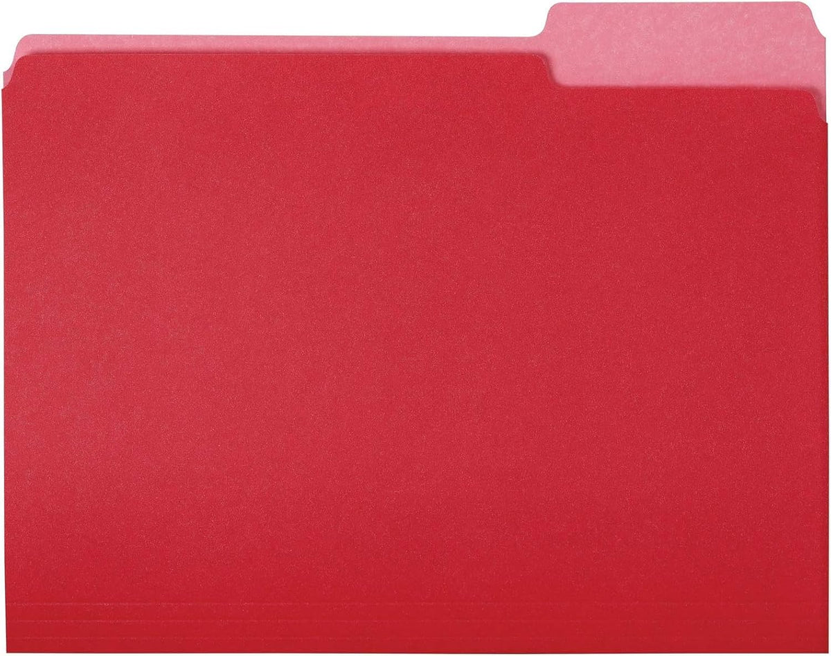Amazon Basics File Folders for Organization, Letter Size, 1/3 Cut Tab, Gray, 36-Pack