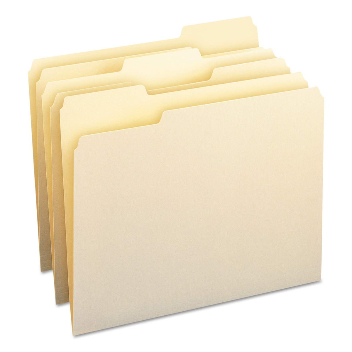 Smead File Folders Letter Sized, 1/3-Cut Tab, Assorted Positions, Letter Size Manila Folders, 100 Per Box (10330)