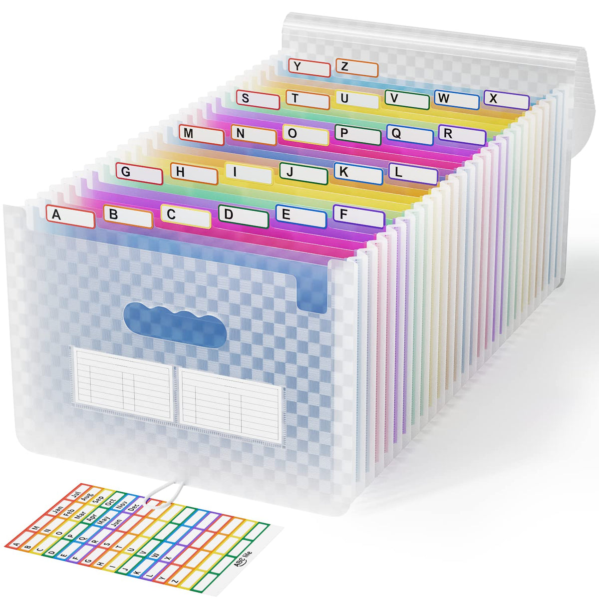 ABC life 26 Pockets Accordion File Organizer, Expanding File Folders