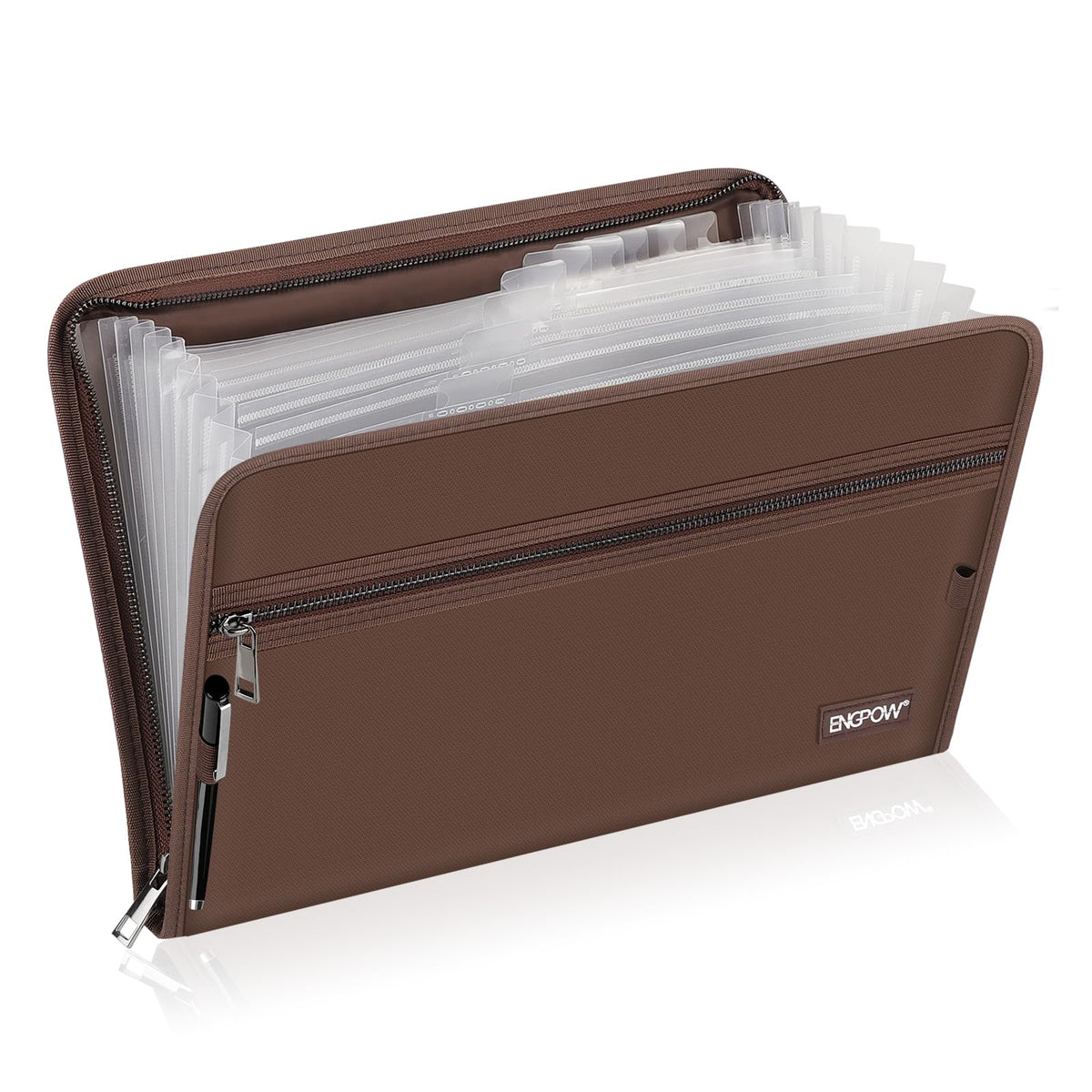 ENGPOW Fireproof Expanding File Folder, 3 Pockets Document Organizer Bag