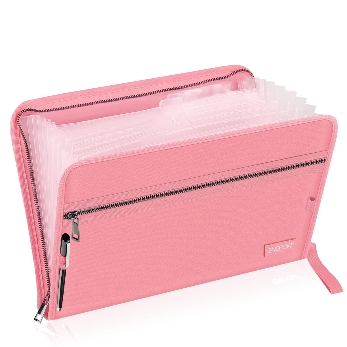 ENGPOW Fireproof Expanding File Folder, 3 Pockets Document Organizer Bag