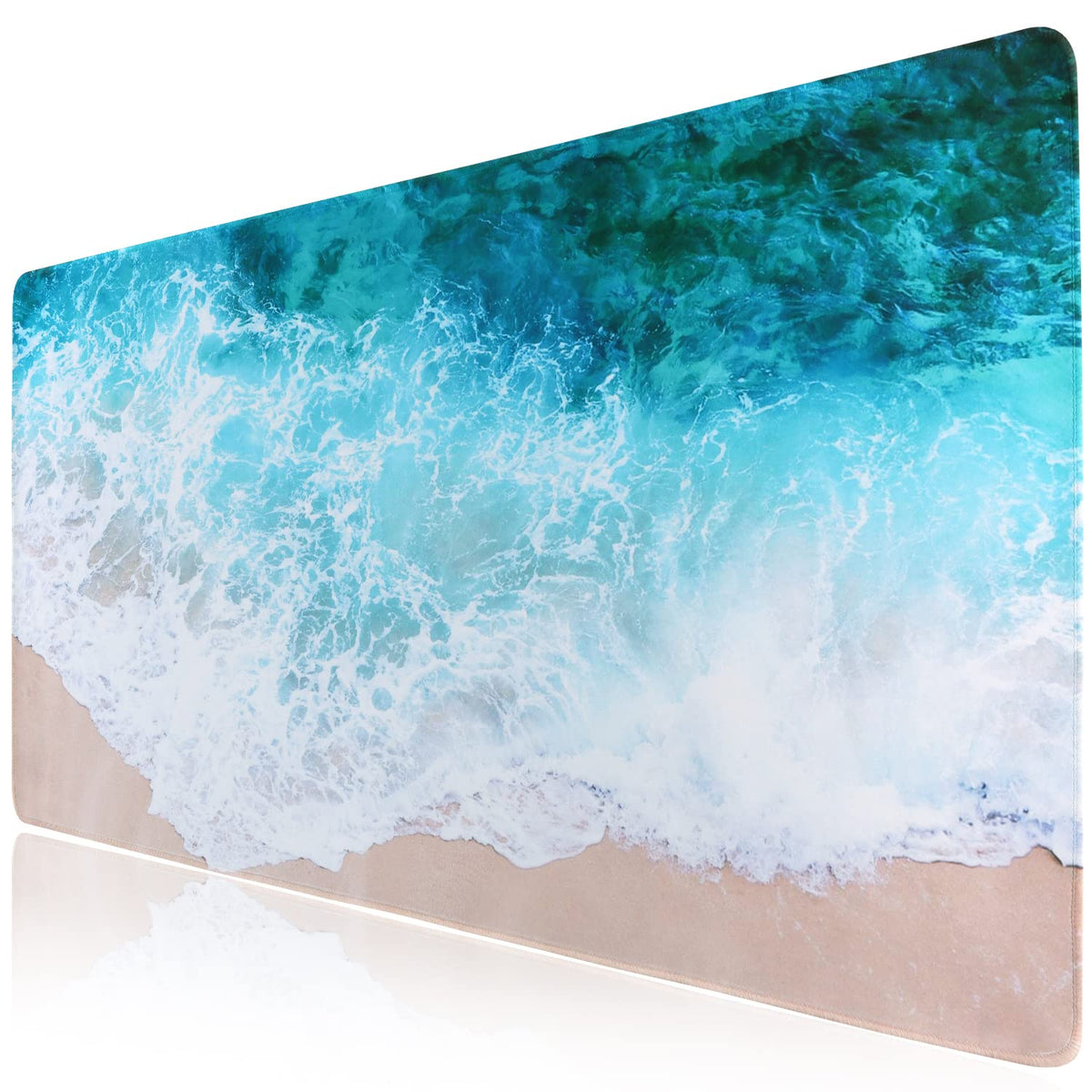 iCasso Desk Cover Mat, Office Mouse Pad,35.4x15.7in,Retro Black
