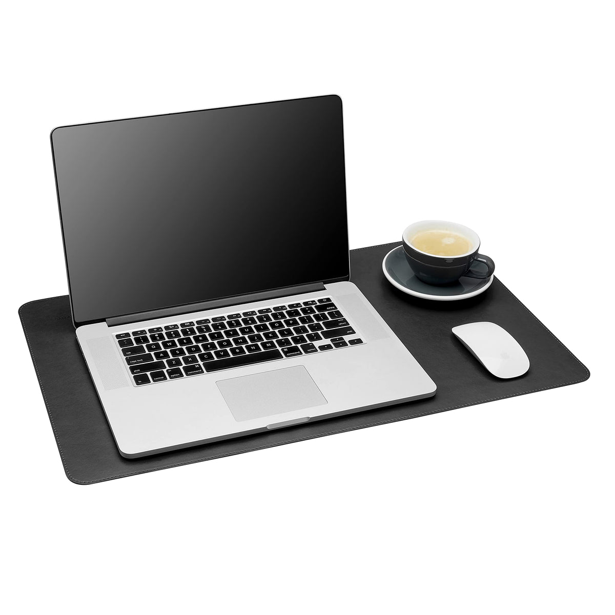 Gallaway Leather Desk Mat, Office Writing Desk Pad, Large 36" x 17" Dark Brown, for Top of Desks, Gift Ready Elegant Computer Desk Cover Protector PU Leather