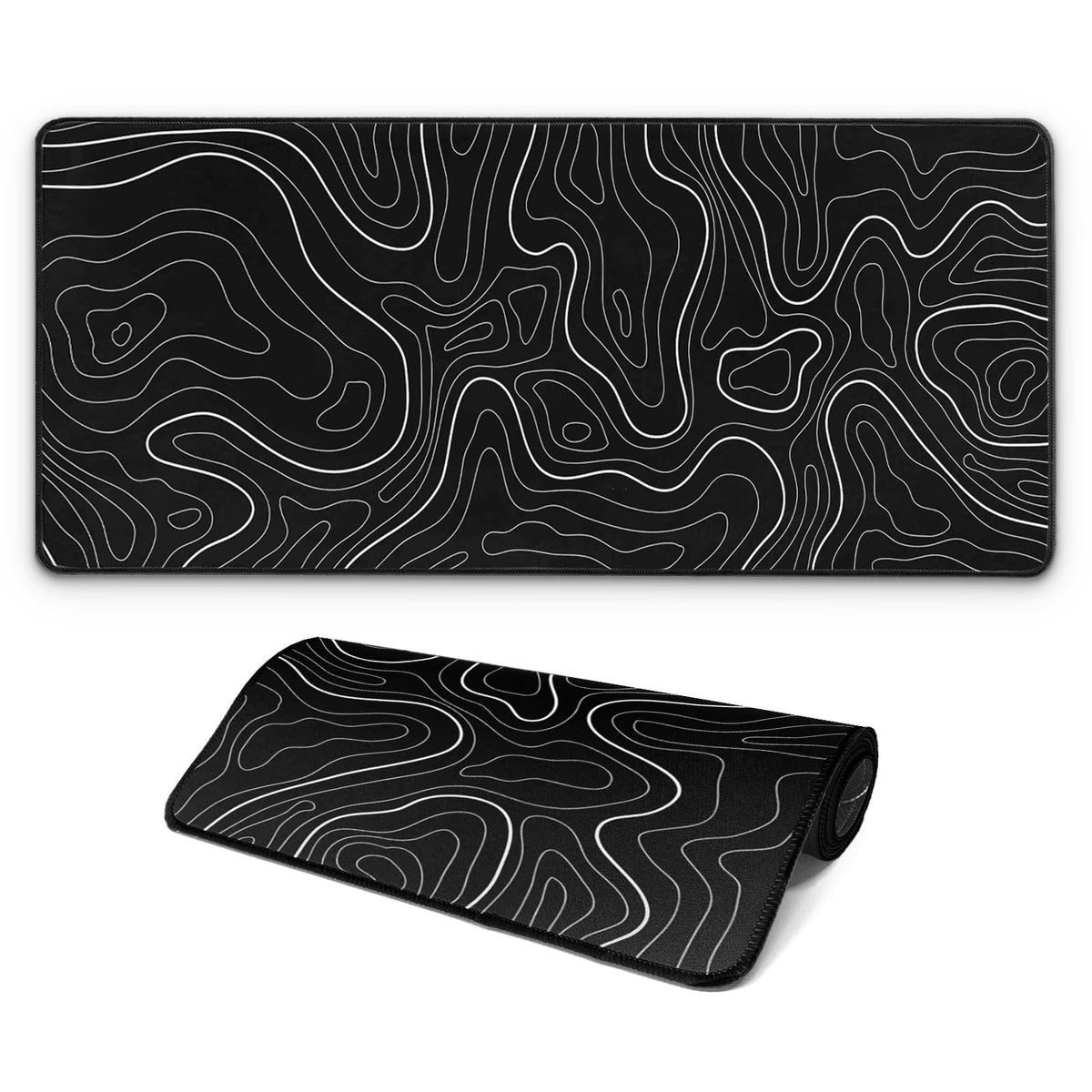 Large Computer Mouse Pad with Non-Slip Base for Desktop, Cute Gaming Mouse Mat with Stitched Edges, Long Extended Anime Mousepad for Laptop, 31.5 x 11.8 inches (Cute Ribbon Bow)