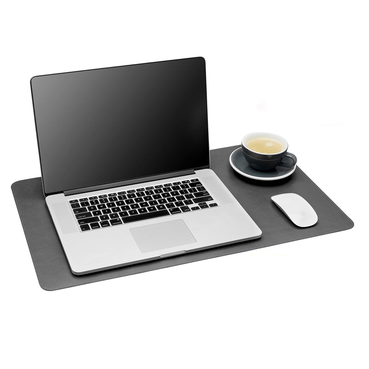 Gallaway Leather Desk Mat, Office Writing Desk Pad, Large 36" x 17" Dark Brown, for Top of Desks, Gift Ready Elegant Computer Desk Cover Protector PU Leather