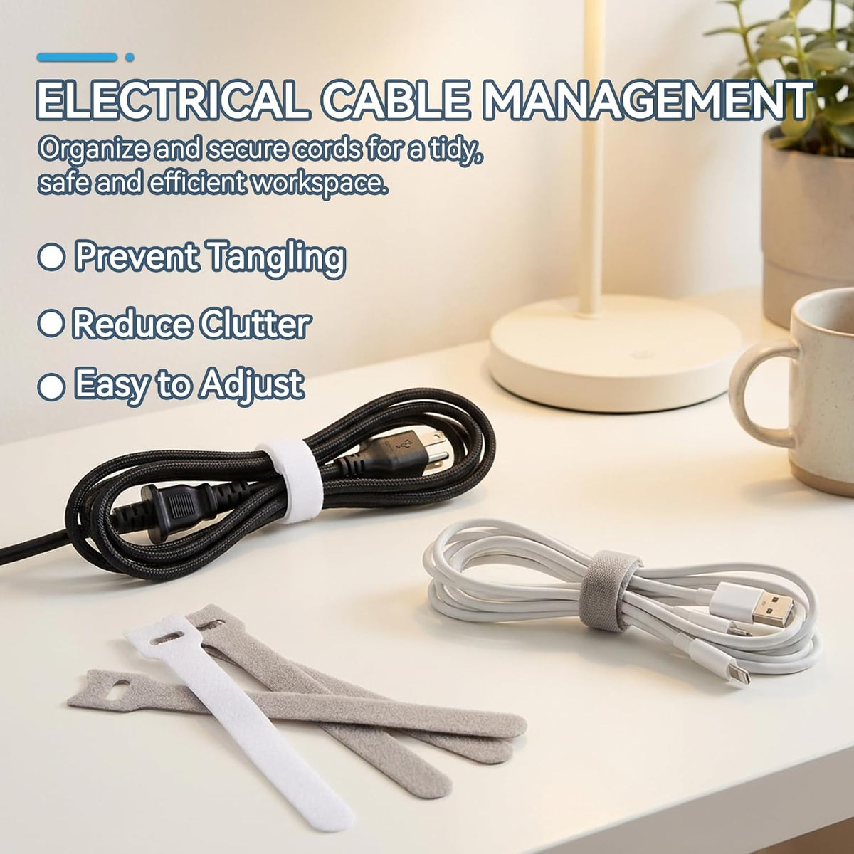 120 PCS 6 Inch Reusable Cable Ties, Cable Management