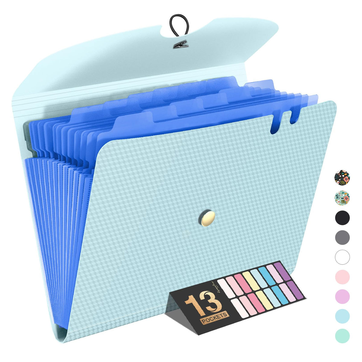 Sooez Expanding File Folders, 13 Pocket Accordion File Organizer, Letter/A4